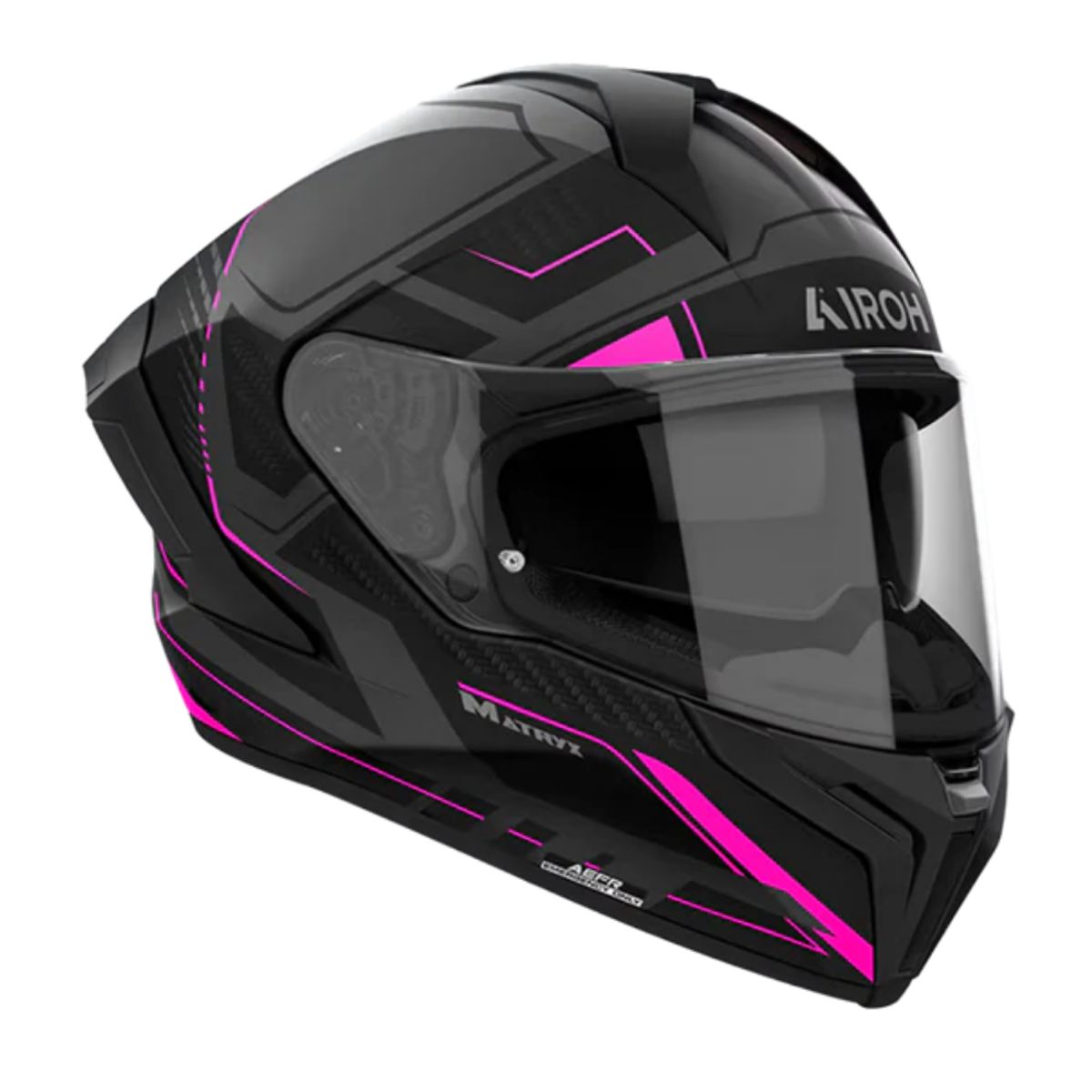 AIROH - Casco para moto Airoh Matryx Rocket Rosado Mate_.