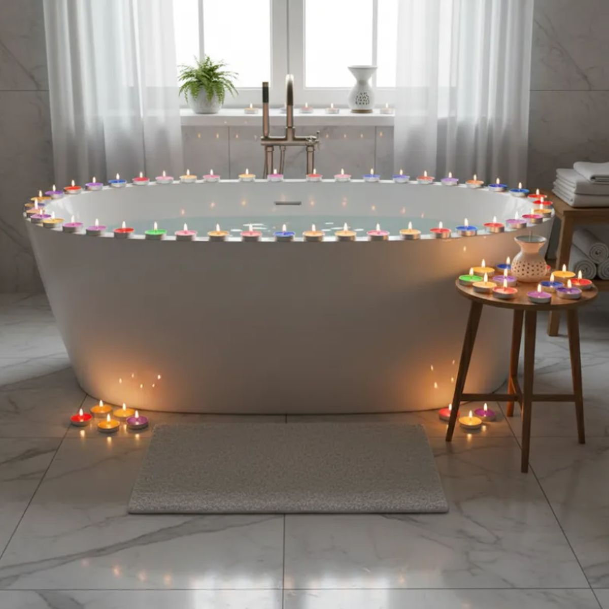 GENERICO - Set x12 Velas Aromáticas Surtidas 12pcs Naranja Fresa Rosa