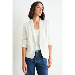 ASH - Blazer Manga Larga Mujer Crudo