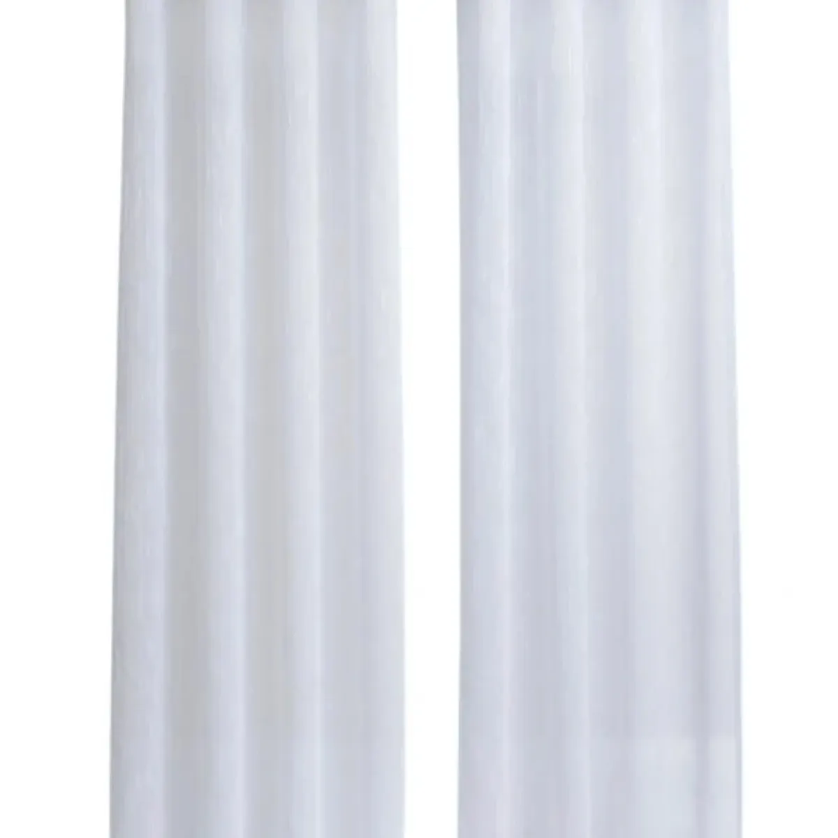 OKAY - Cortina Velo Liso Con Argolla 140x220 Cm 2 Paño - Blanco