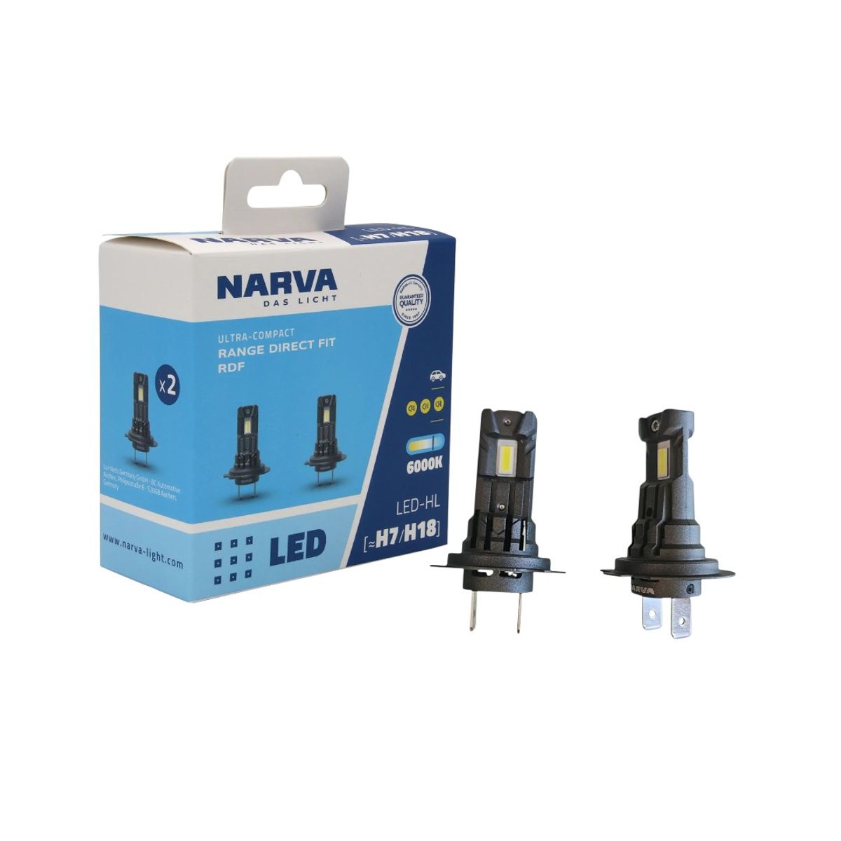 Kit Ampolletas Led H7  H18 12V 16W, marca NARVA - Foto Principal