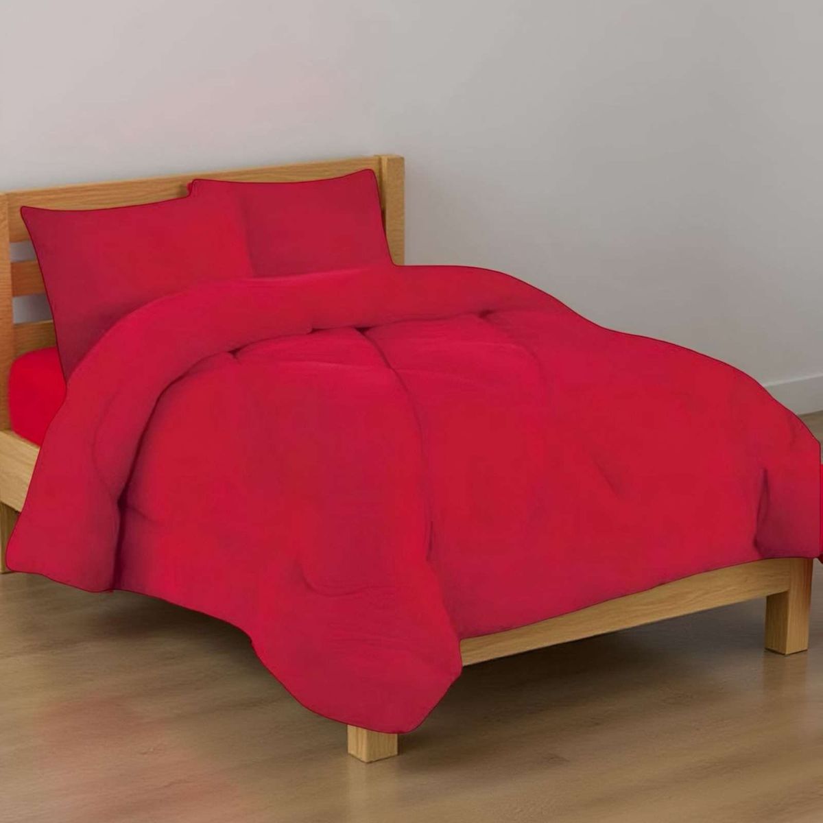 GENERICO - COBERTOR ELEGANTE DE INVIERNO UNICOLOR PLUSH CON CHIPORRO PLAZA Y MEDIA S49