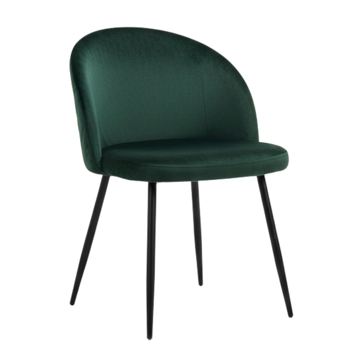 HABITA2 CHILE - Silla de comedor Nordic Felpa Black