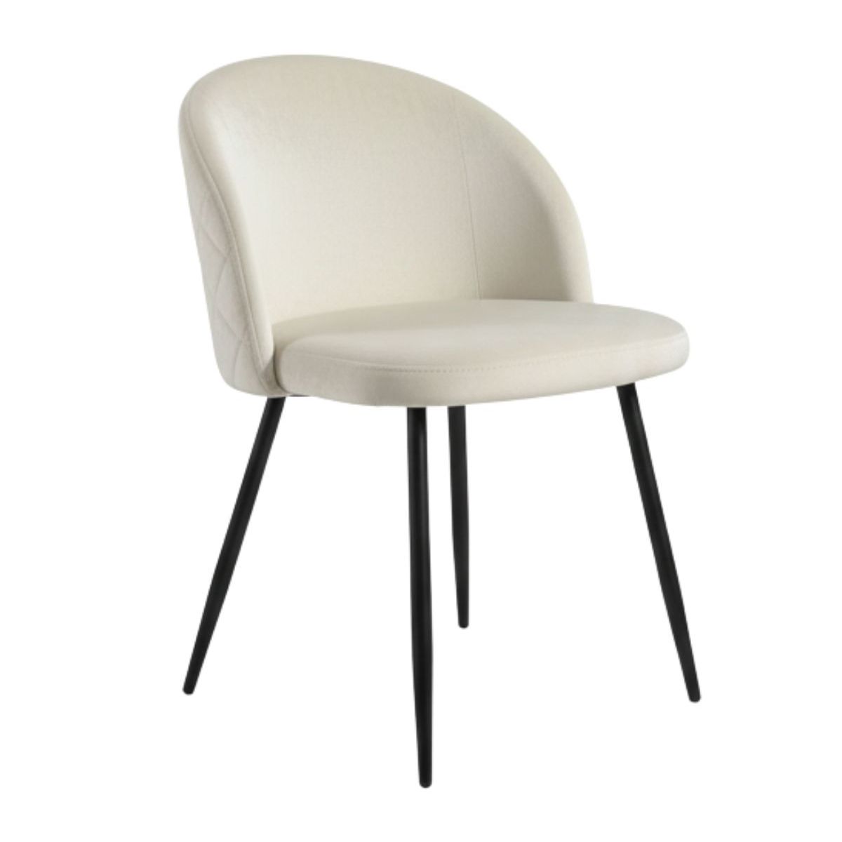 HABITA2 CHILE - Silla de comedor Nordic Felpa Black