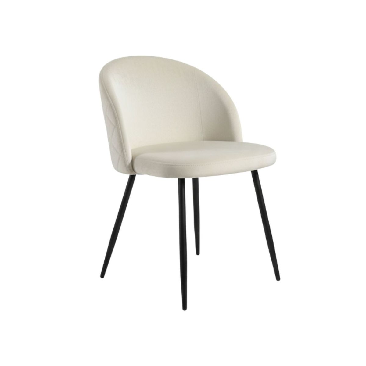 HABITA2 CHILE - Silla de comedor Nordic Felpa Black