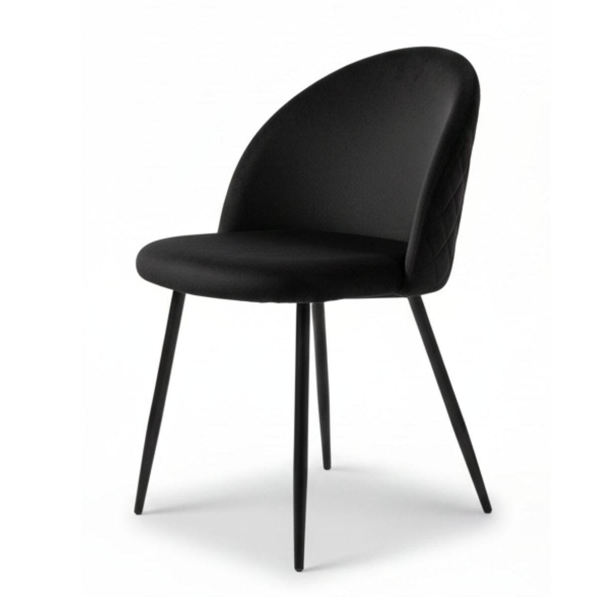 HABITA2 CHILE - Silla de comedor Nordic Felpa Black