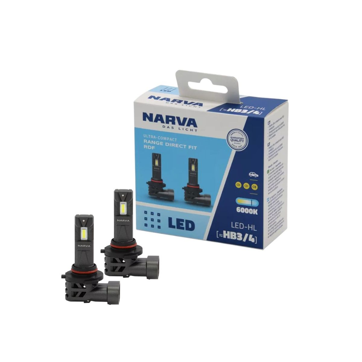 NARVA - Kit Ampolletas Led HB3 9005 - HB4 9006 12V 20W