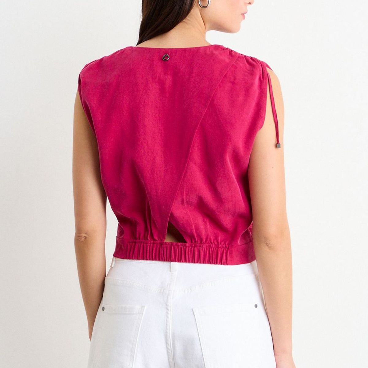 IO - Blusa Lisa Mujer Burdeos Io