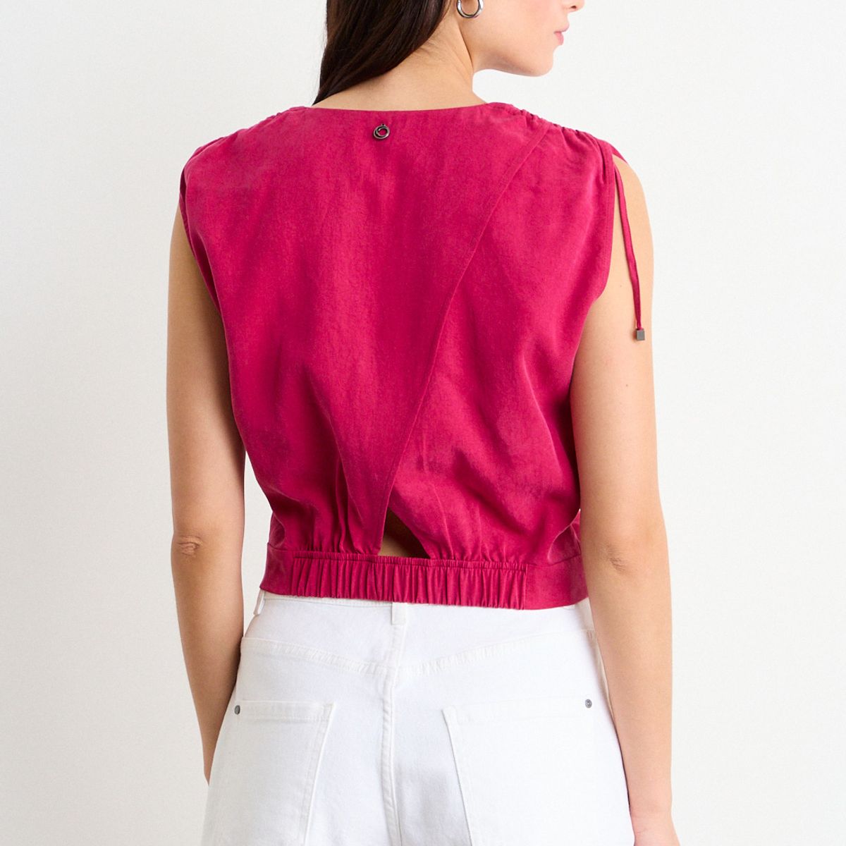 IO - Blusa Lisa Mujer Burdeos Io