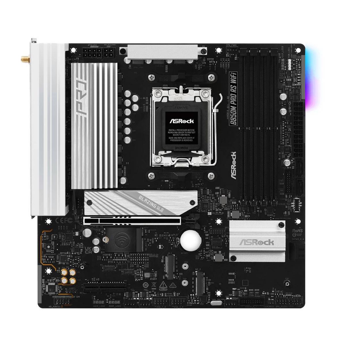 ASROCK - Placa Madre ASRock B850M Pro RS WiFi, mATX, AM5
