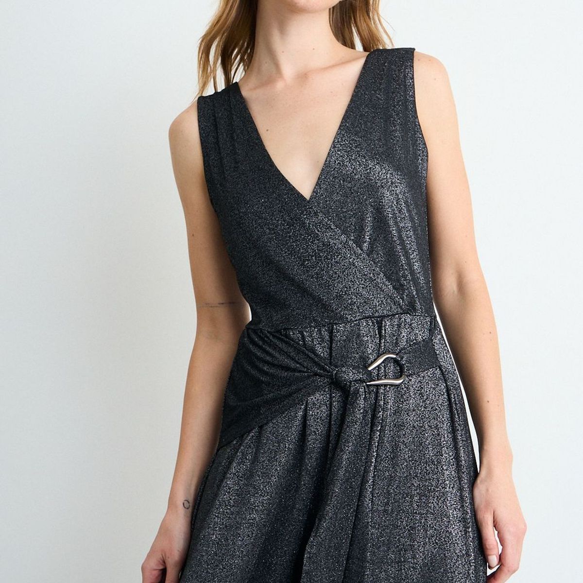 IO - Vestido Fantasia Largo Mujer Negro Io