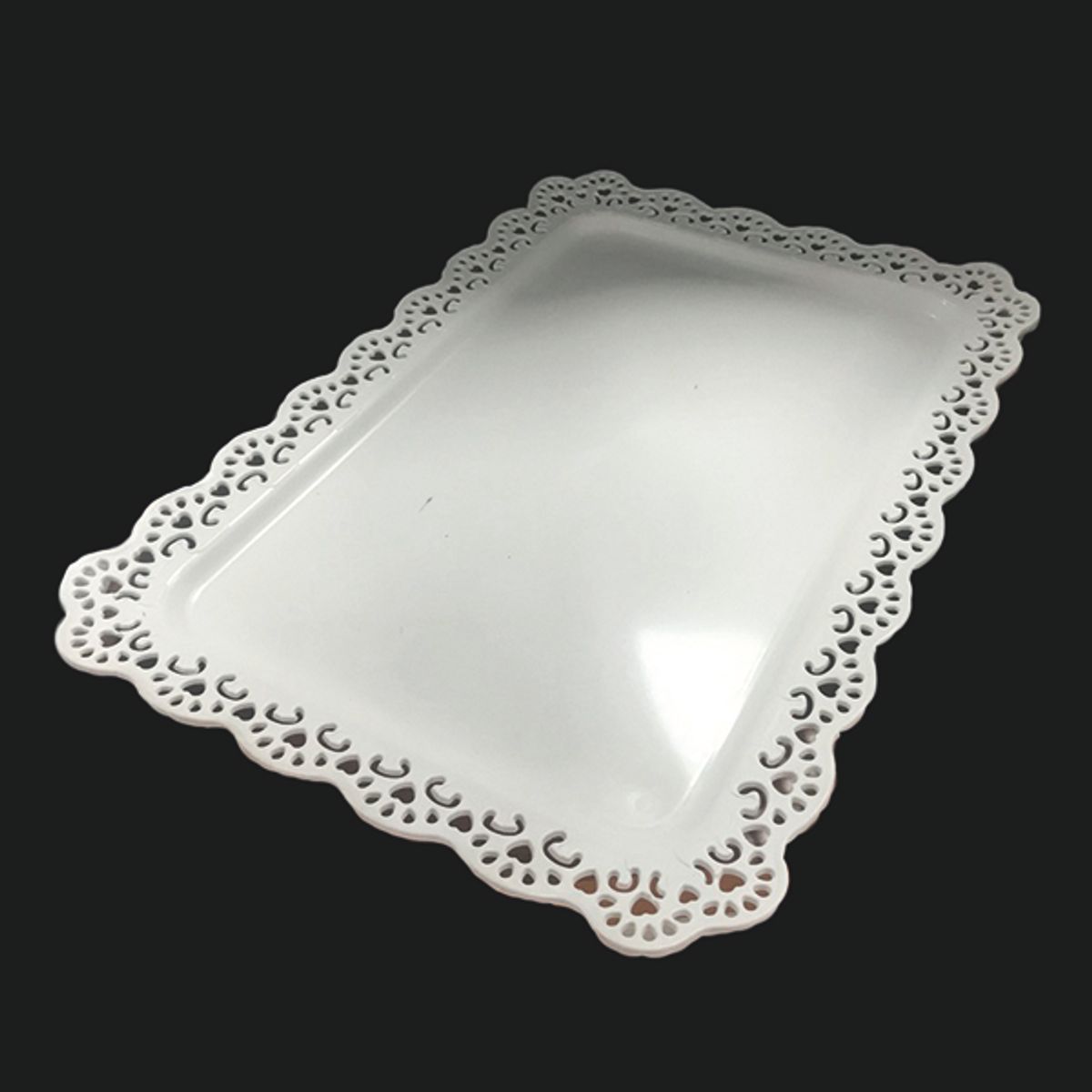 GENERICO - BANDEJA CANDY BAR RECTANGULAR 44X30 CM BLANCO X1 UNI