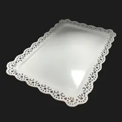 GENERICO - BANDEJA CANDY BAR RECTANGULAR 44X30 CM BLANCO X1 UNI