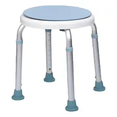 GLOMED - Piso Silla De Baño Giratoria Antideslizante Altura Ajustable