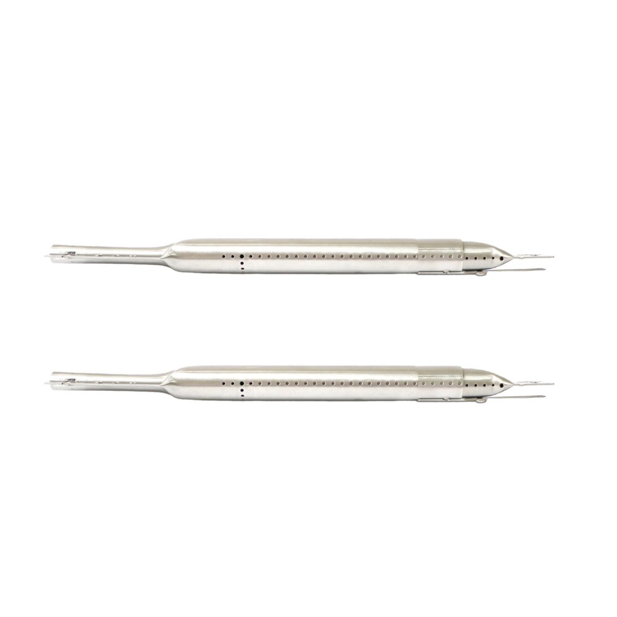 GENERICO - Kit 2 Repuesto Quemador Tubular Ajustable Universal (35 a 49,5 cm) Parrillas a Gas