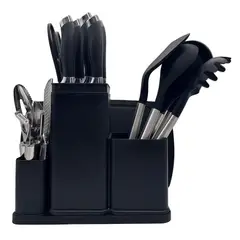 GENERICO - Set De Utensilios De Cocina Silicona 20 Piezas acero inoxidable