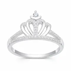 LK LUKSO - Anillo Corona Circones Elegante en Plata 925