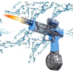 MOVI - PISTOLA DE AGUA ELECTRICA CON LUZ, DISPARO CONTINUO