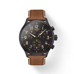 TISSOT - Reloj Chrono Xl Cuero Café T1166173605203