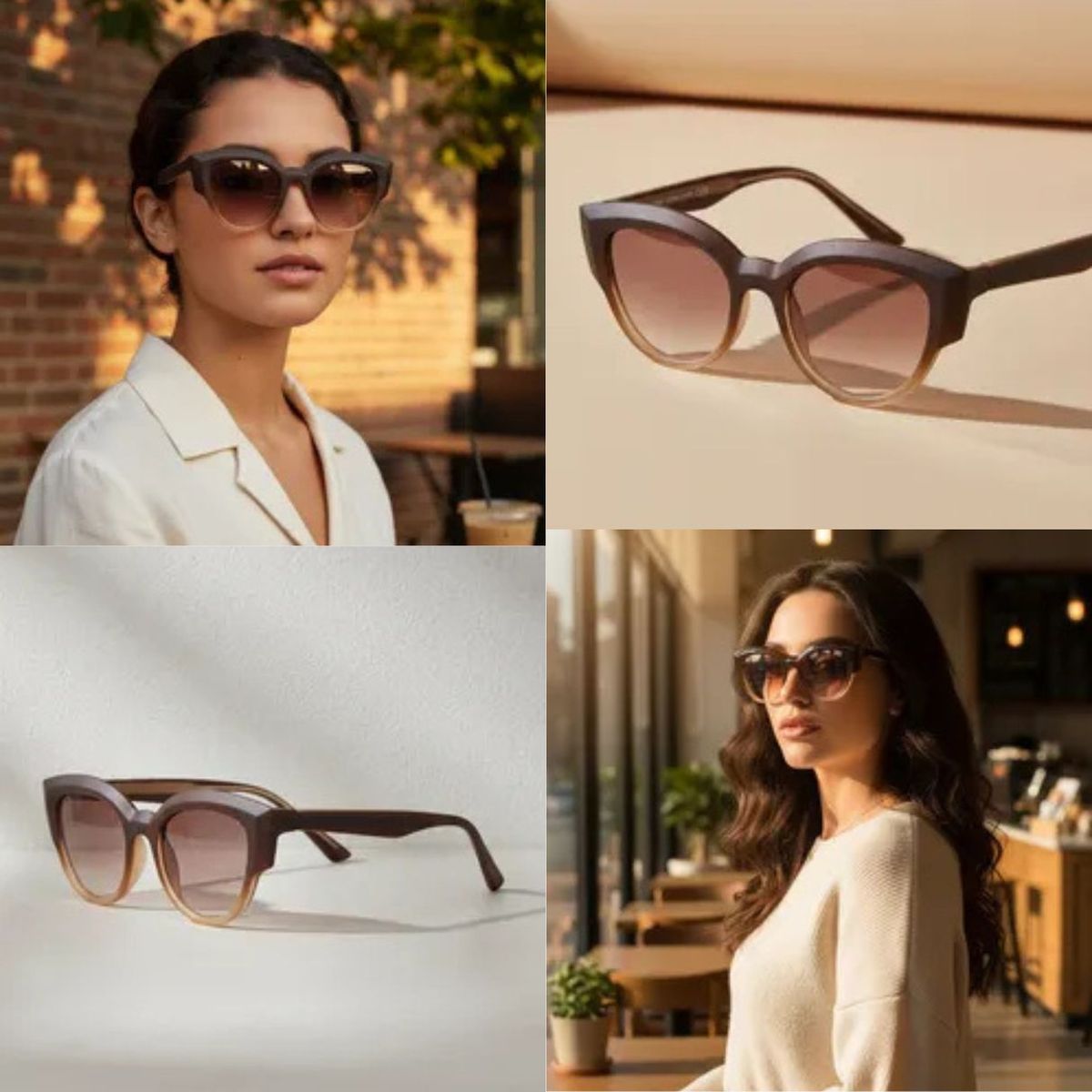 FANEL - Gafas de sol Fanél mujer cat eye UV400 Policarbonato