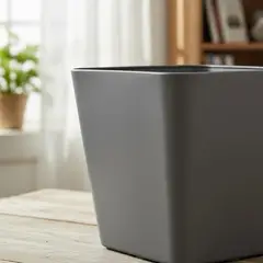 JAGIMA - Macetero Nórdico Gris Oscuro L 40 cm 40 x 24 x 30