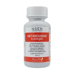 COSMETICA NATURAL NGEN - Suplemento metabolismo y energía para 2 meses