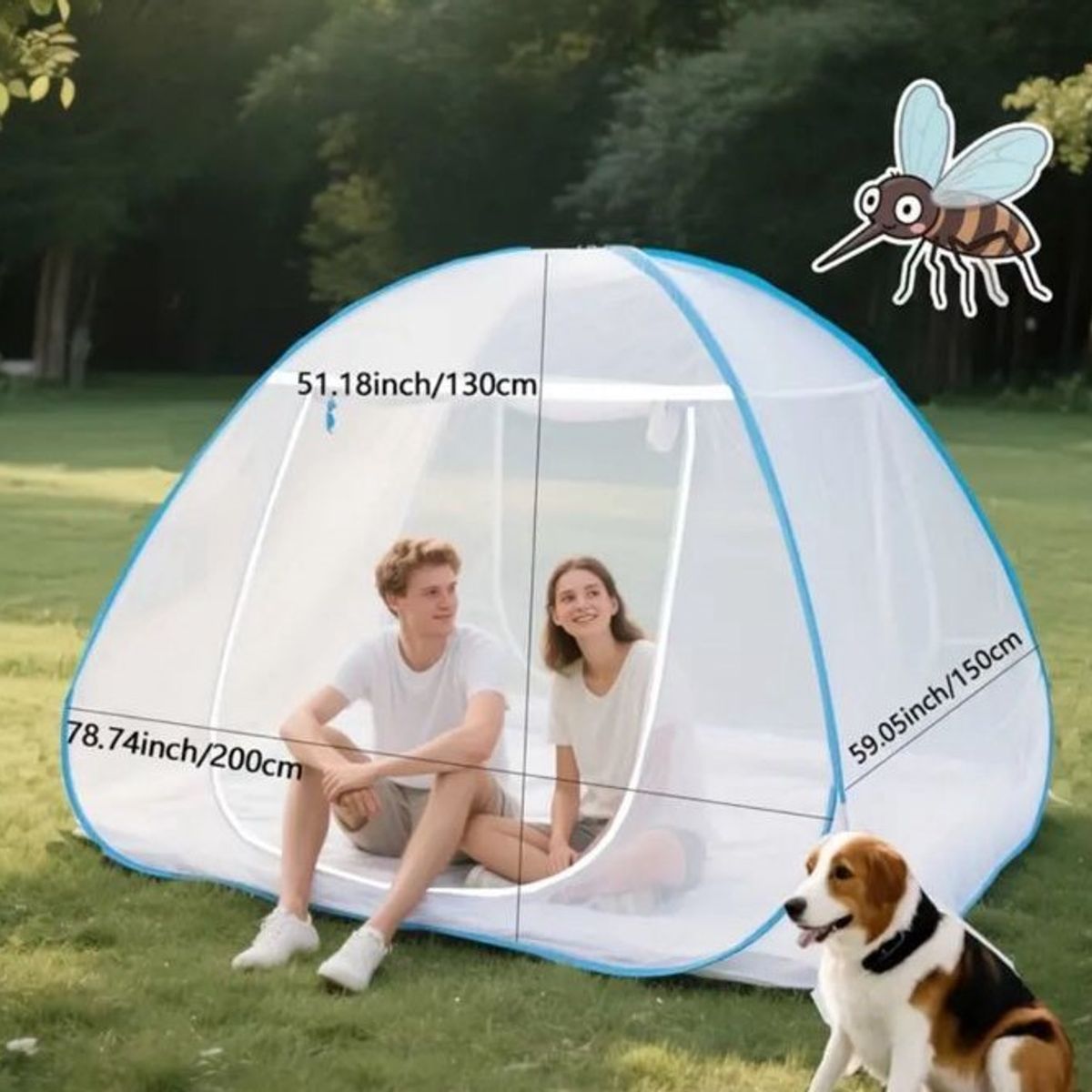 GENERICO - MOSQUITERA PLEGABLE PARA EL HOGAR TIPO CARPA