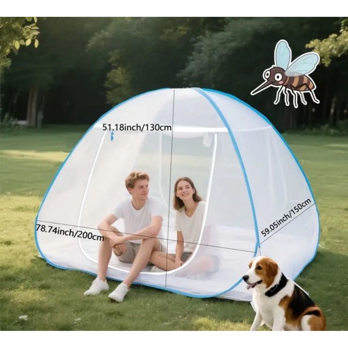 GENERICO - MOSQUITERA PLEGABLE PARA EL HOGAR TIPO CARPA