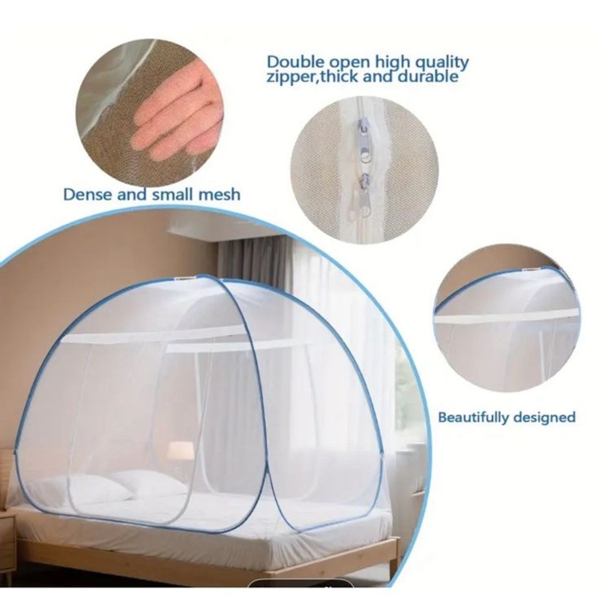 GENERICO - MOSQUITERA PLEGABLE PARA EL HOGAR TIPO CARPA