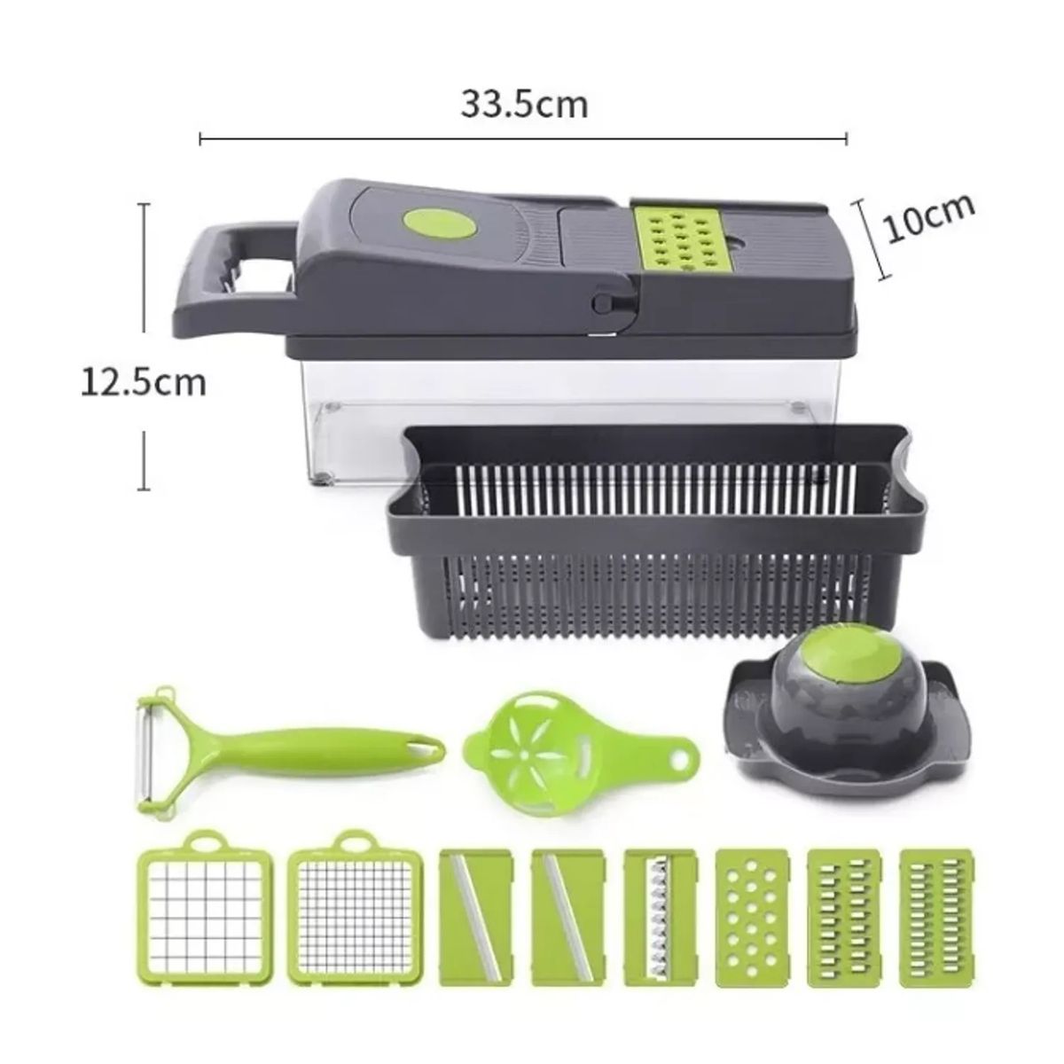 MOVI - Picador y cortador de verduras y frutas 12 en 1