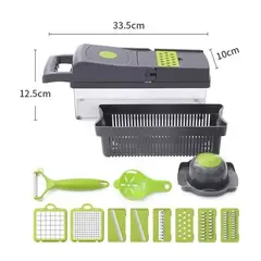MOVI - Picador y cortador de verduras y frutas 12 en 1
