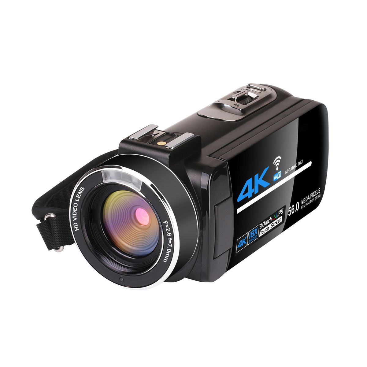 RENVMEXY - digitales Cámaras de video 4K60FPS 56MP RENVMEXY AF2 Negro