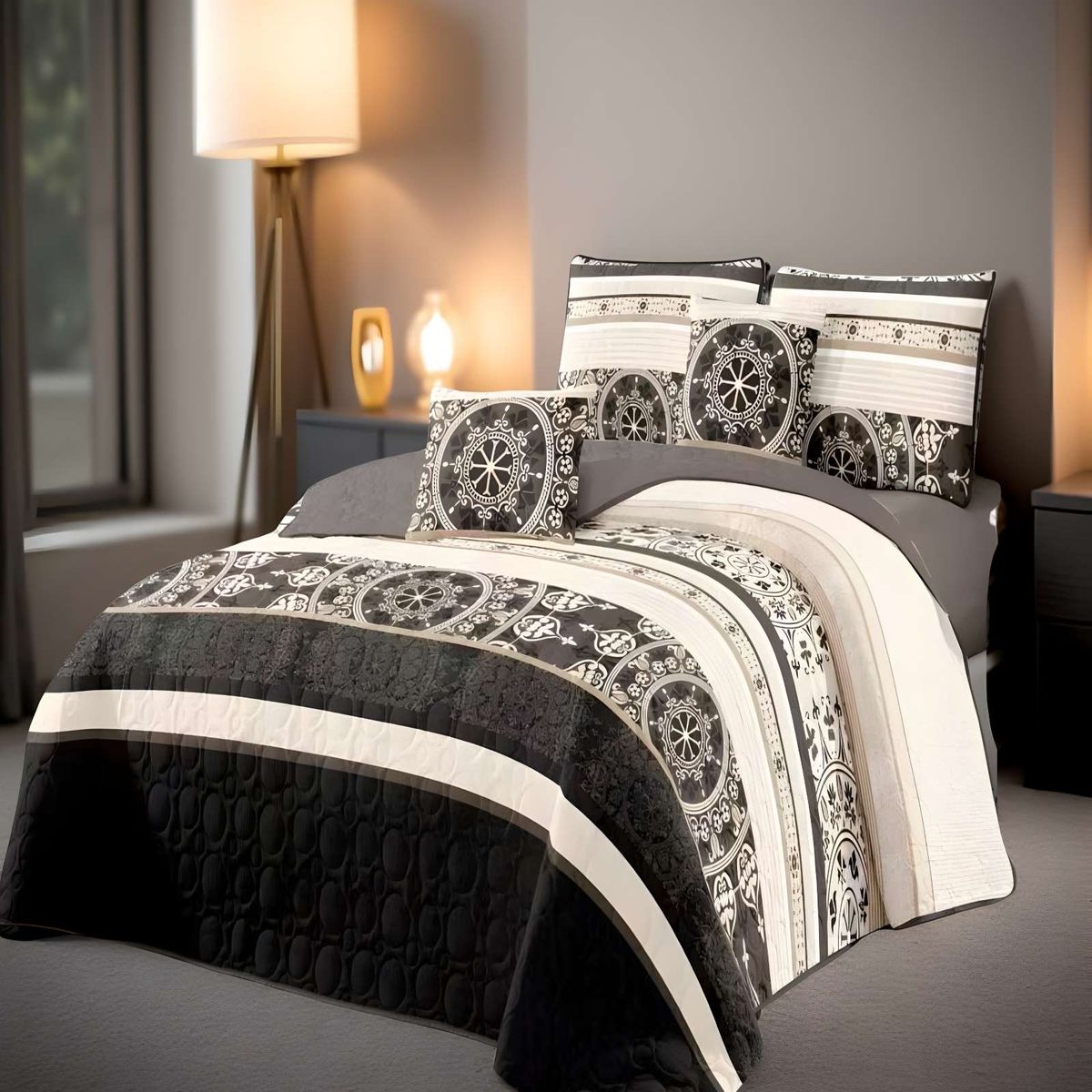 GENERICO - CUBRECAMA CON DISEÑOS ÚNICOS KING 250 X 270 CM P16