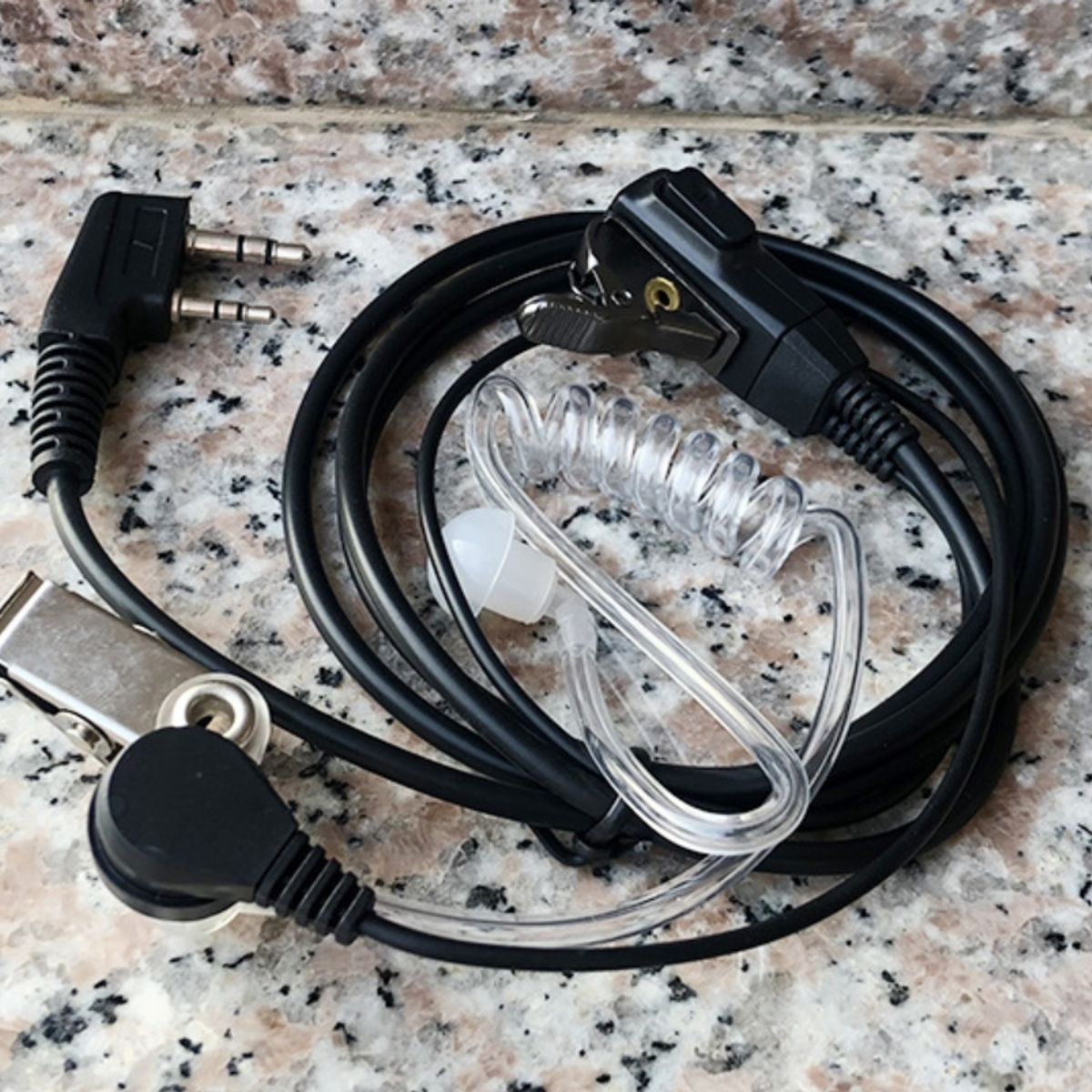 GENERICO - Audífono con Micrófono para Interfaz K Walkie-talkies Baofeng 888S 5R