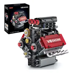 TOYUN TOYUN - Modelo De Motor V8 Armable 478 Piezas