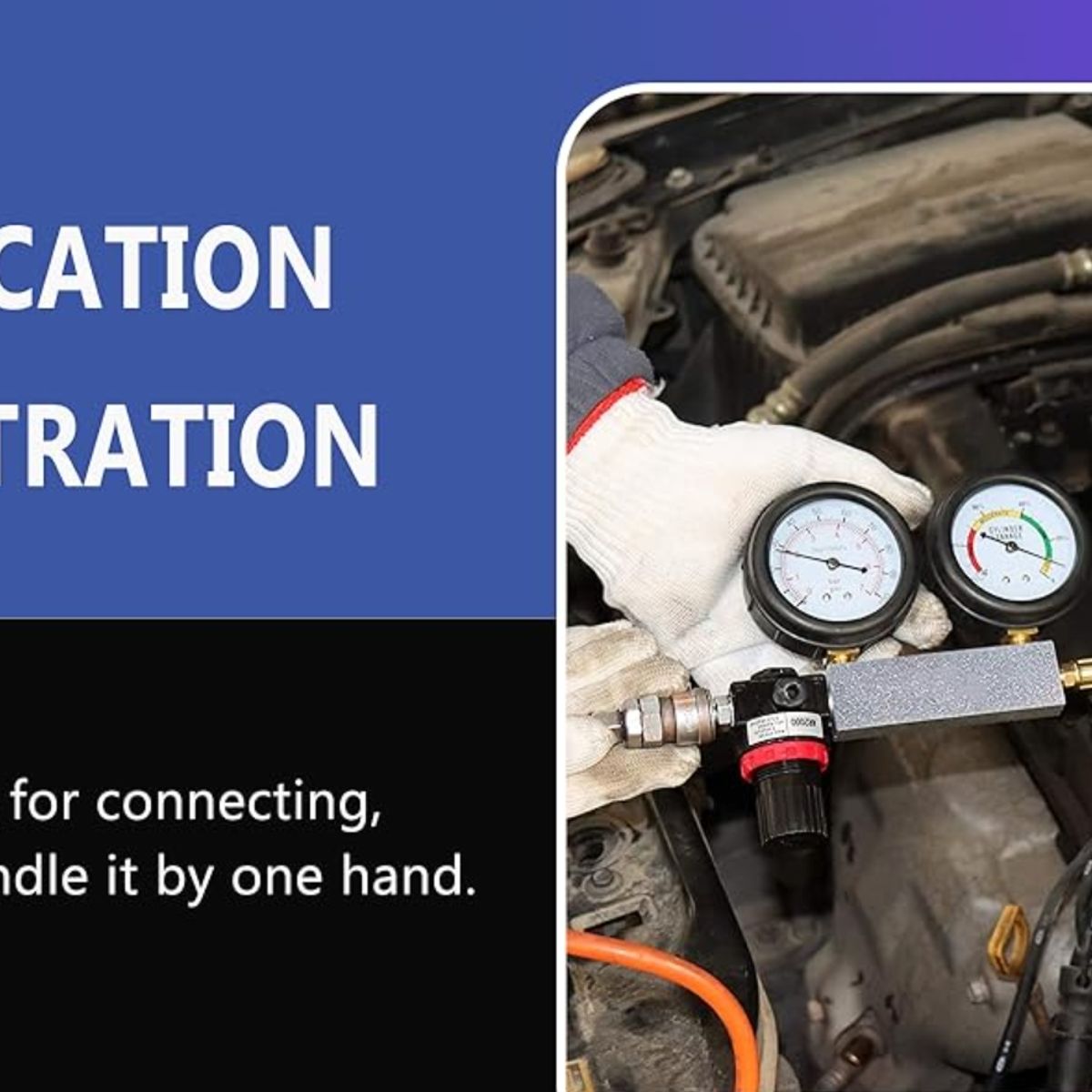 KINDA NICE - Comprobador De Fugas En El Lado Del Cilindro Del Motor