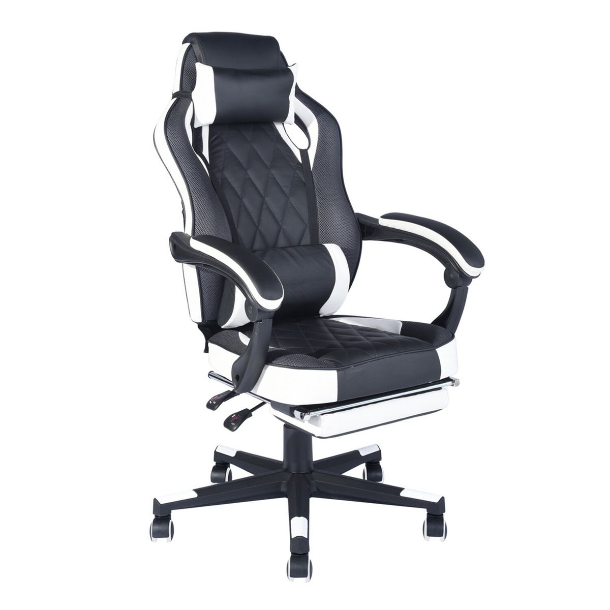 NOVAHUS - Silla Gamer Reclinable 150 Reposapiés Blanco
