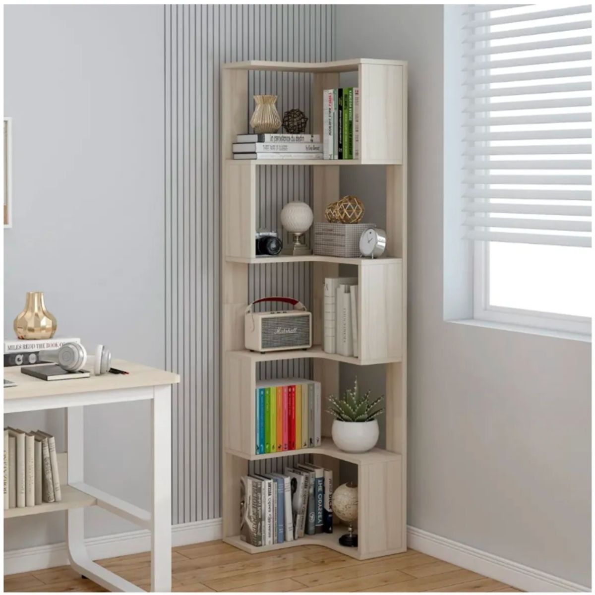 ANYHOGAR - Repisa Organizador Estante Esquinero Living Velador