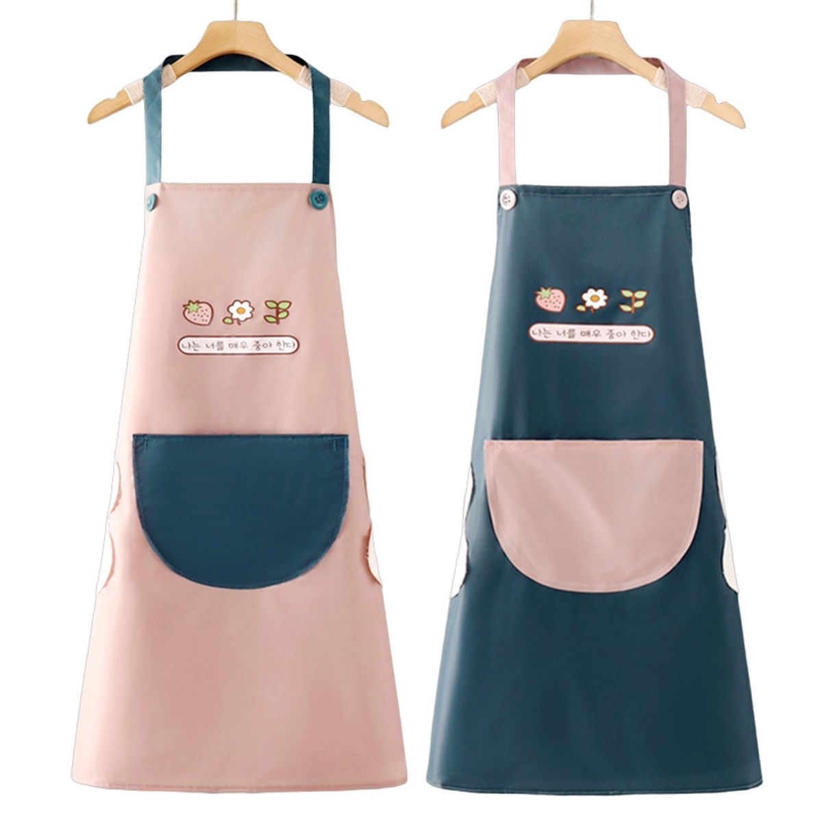 KINDA NICE - 2u Lindo Delantal De Cocina Repelente Al Agua Y Al Aceite