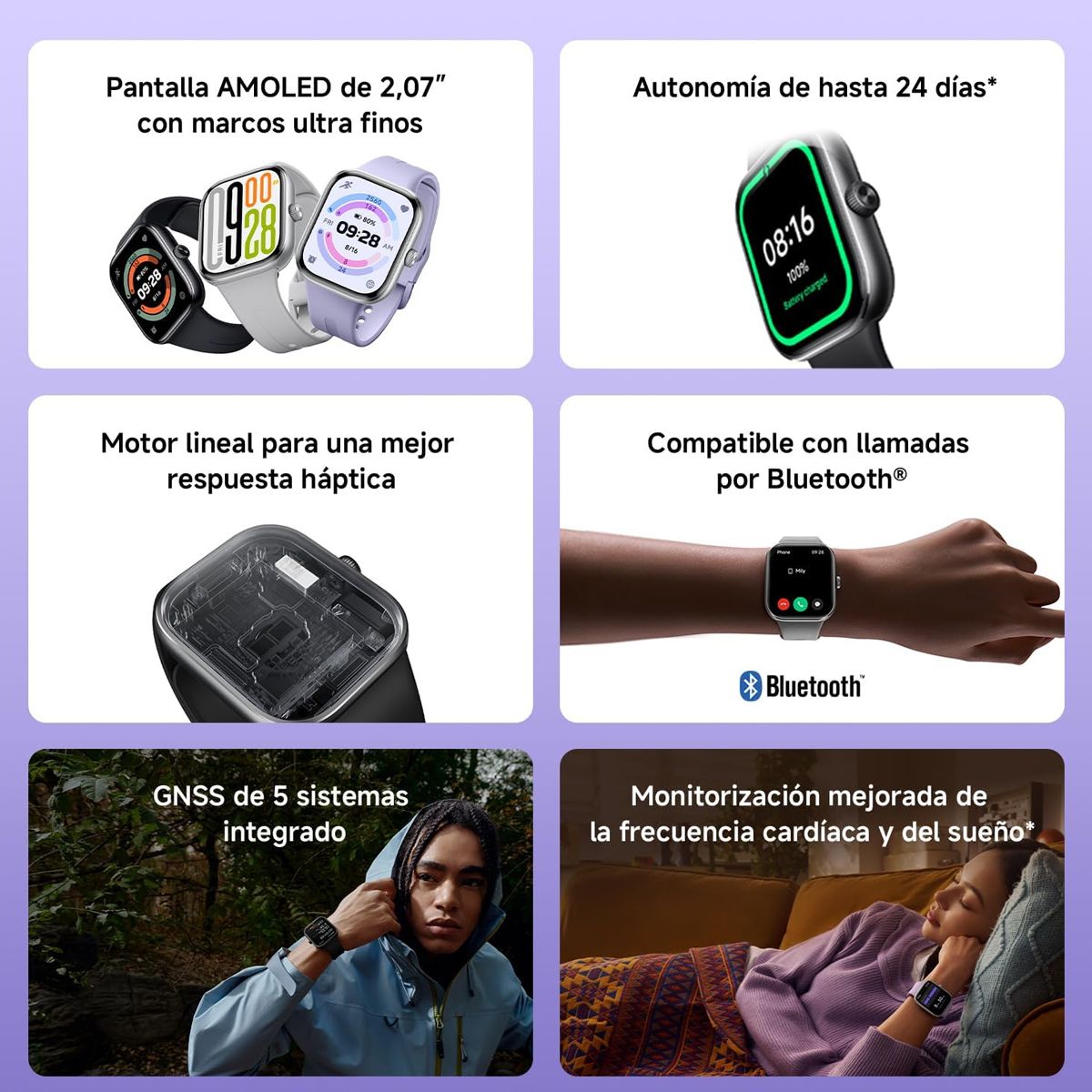 XIAOMI - Smartwatch Xiaomi Redmi Watch 5 Púrpura M2462W1