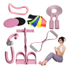 EASY FIT - Pilates Y Yoga Bandas Elásticas De Resistencia Kit 11 Pzas