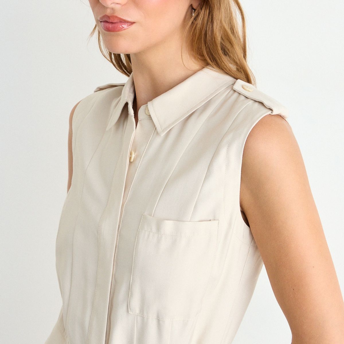 IO - Enterito Liso Mujer Beige Io