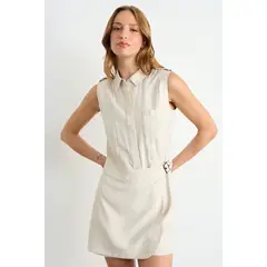 IO - Enterito Liso Mujer Beige