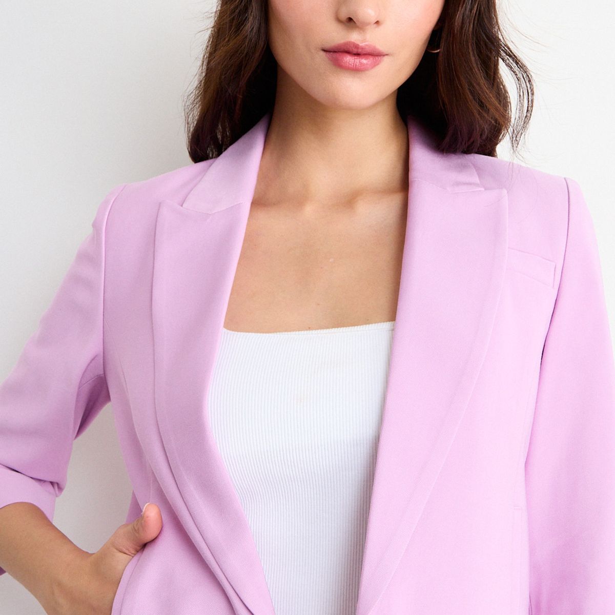 IO - Blazer Liso Mujer Morado Io