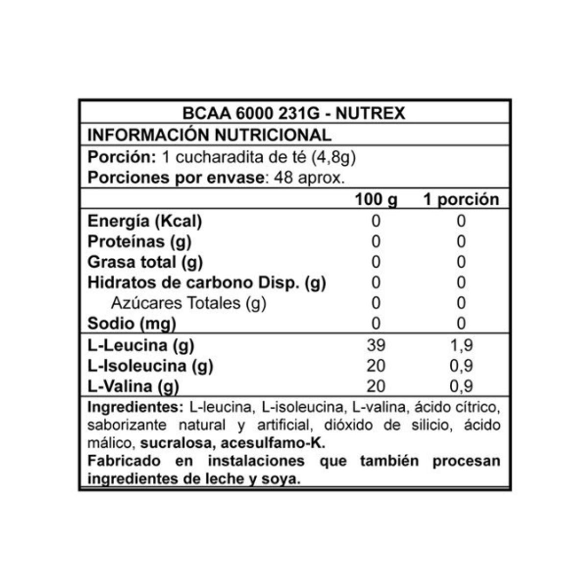 NUTREX RESEARCH - Bcaa 6000 30 svs – Nutrex MANZANA