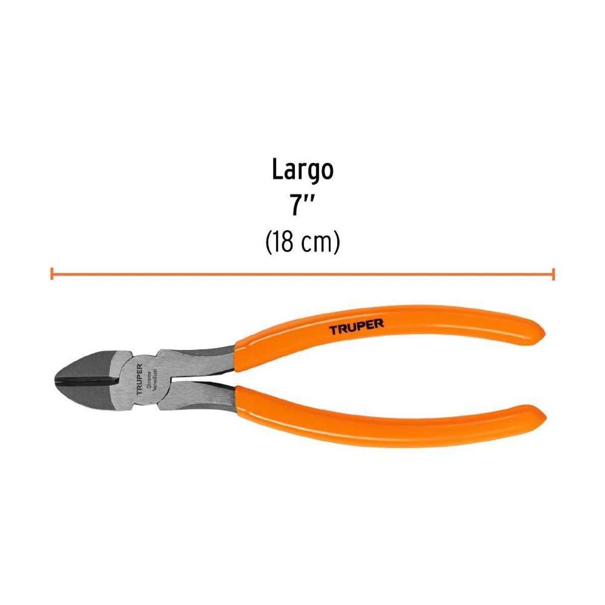 Alicate De Corte Diagonal 7 Mango De Vinil. Truper, marca TRUPER - Foto 2