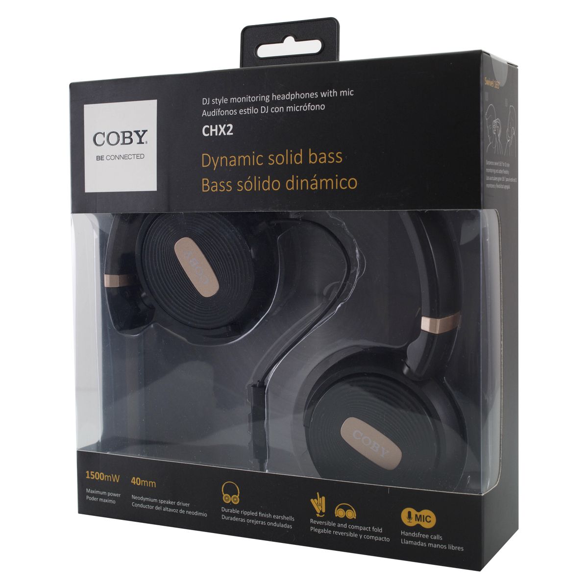 COBY - AUDÍFONOS COBY CHX2BK NEGROS Open box