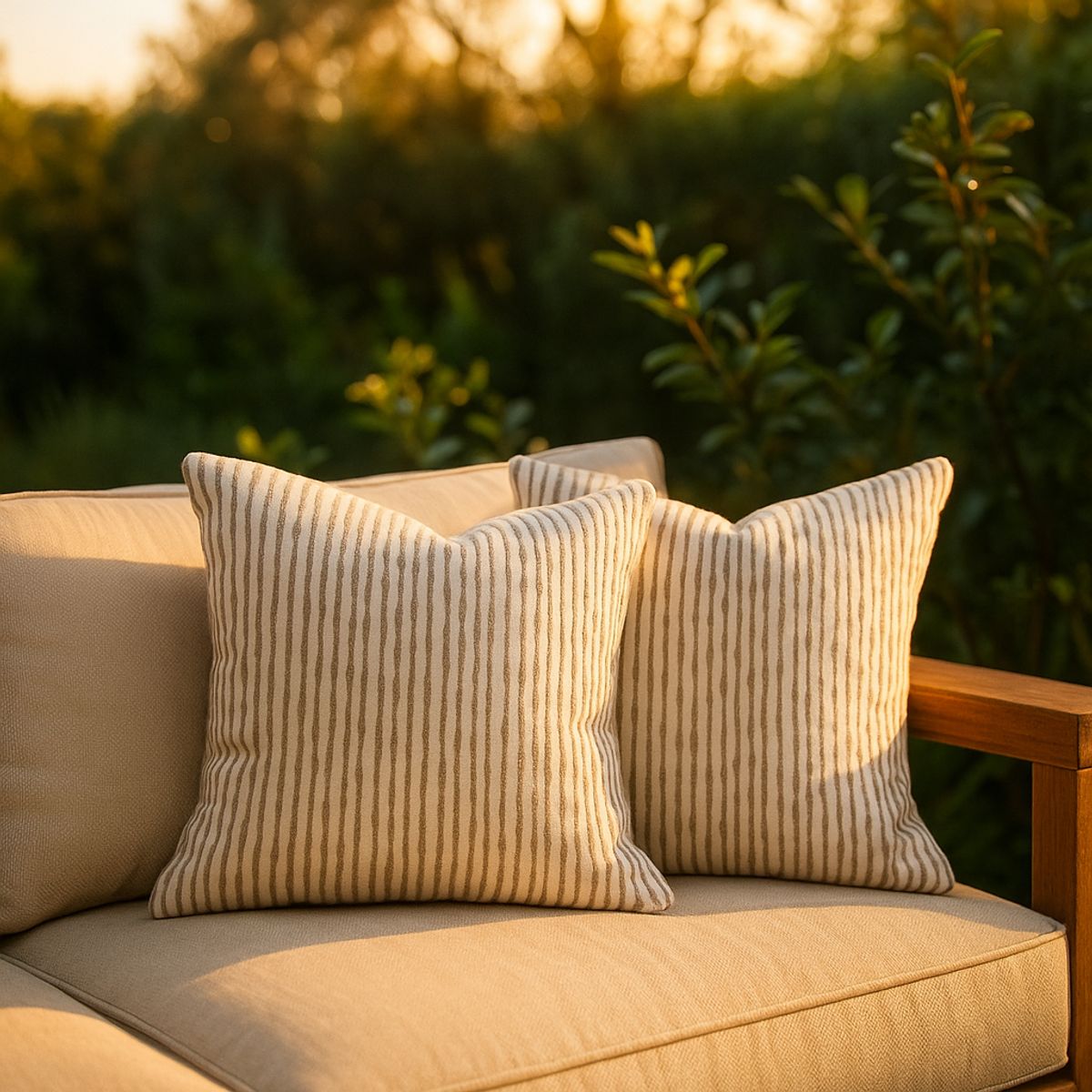 ARMONIA - Pack x2 Fundas Elegantes Marrón Chenille 45x45cm 785