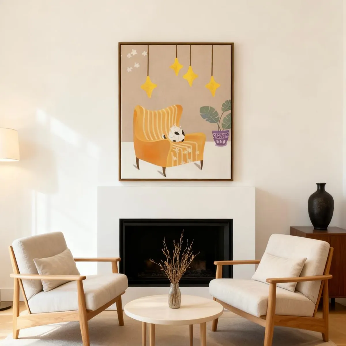 GENERICO - Cuadro Decorativo Gato 40cm50cm