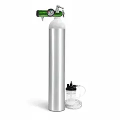 TOPMEDIC - Cilindro Oxígeno Portátil Kit De 685 Litros Tipo E